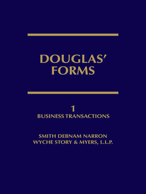 cover image of Douglas' Forms